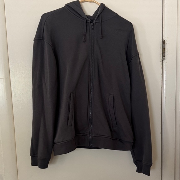 H&M Men's Dark Gray Zip-Up Hoodie - Picture 1 of 4